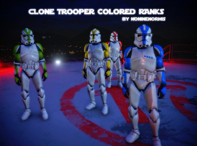 Clone Trooper Colored Ranks v1.0