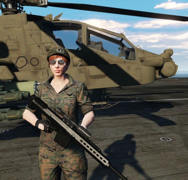 Female US Marine