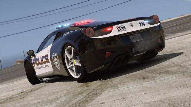 Ferrari 458 Italia Hot Pursuit Police (Add-On/Replace)
