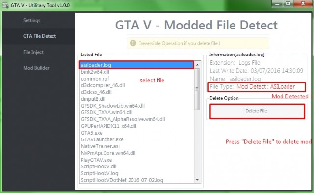 GTA V - Utilitary Tool v1.0.0