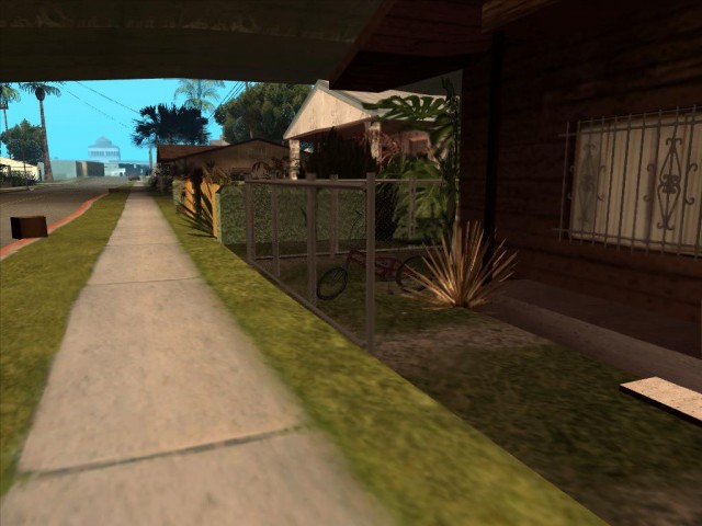 Припаркованный транспорт на Грув Стрит	