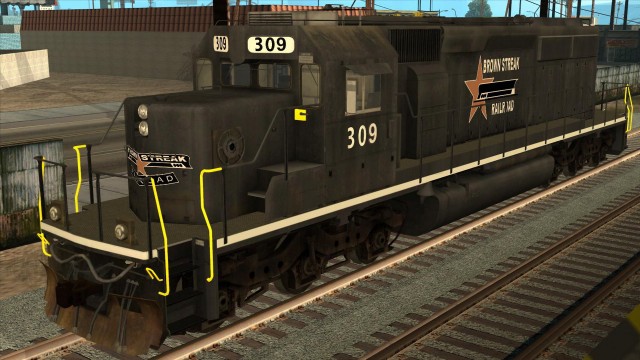 EMD SD40-2 Freight "Brown Streak Railroad"