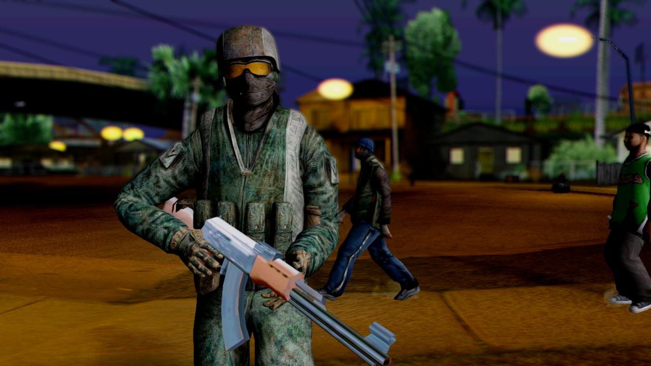 Кота страйке. GTA San Andreas Counter Strike. Скин спецназа для ГТА Сан андреас. Контрстайк ГТА. CS source GTA.