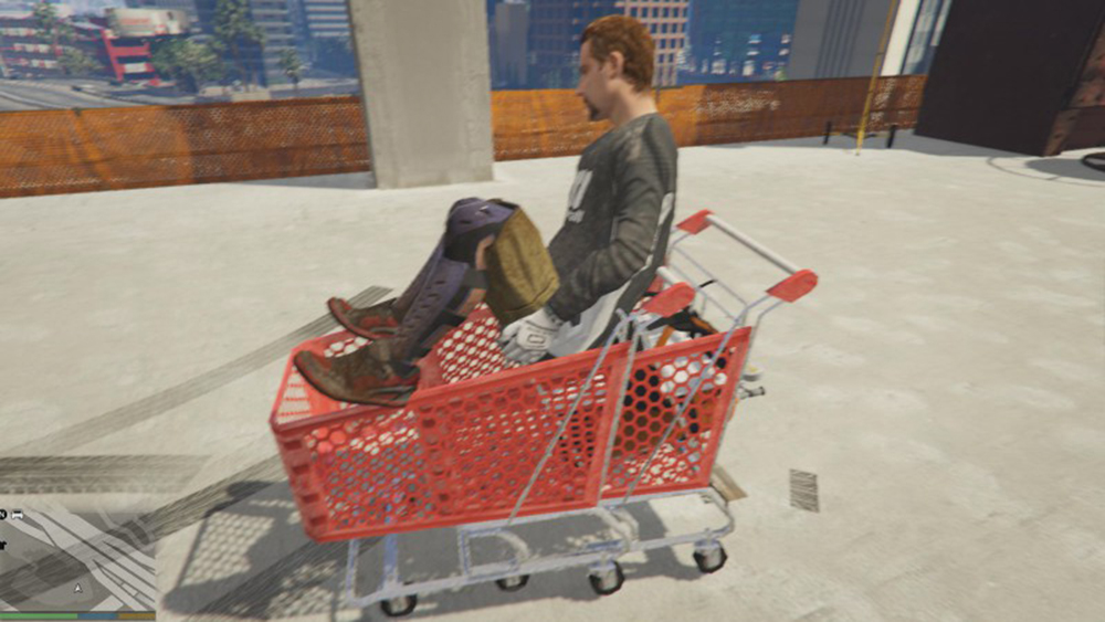Shopping Cart Jackass Style v1.0 скачать для GTA 5 —