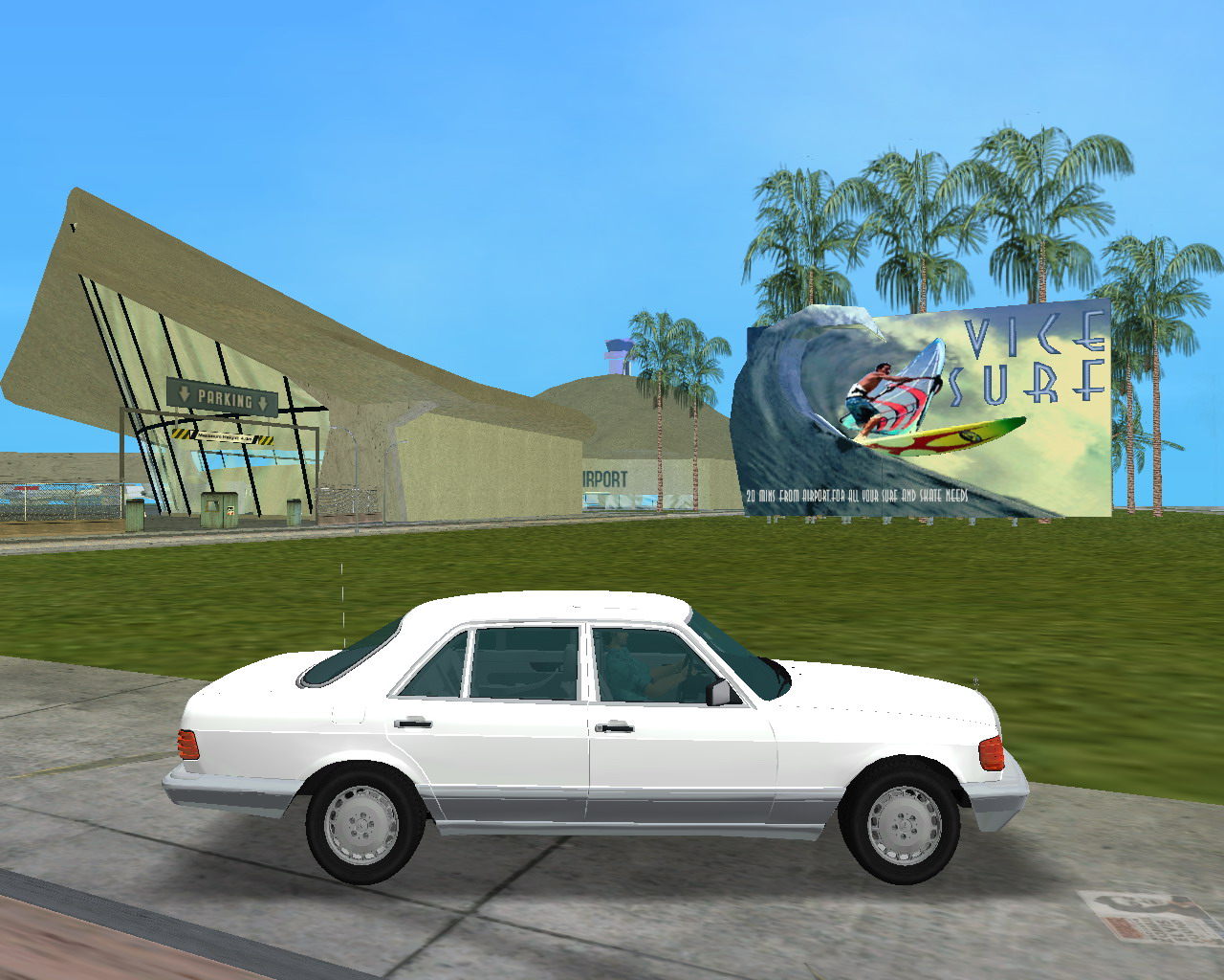 Mercedes-Benz 560SEL (W126) 1990 v1.3 скачать для GTA: Vice City