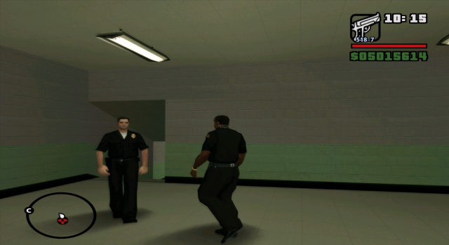 Фикс поведения копов в полицейских участках