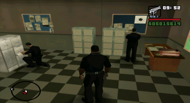 Фикс поведения копов в полицейских участках