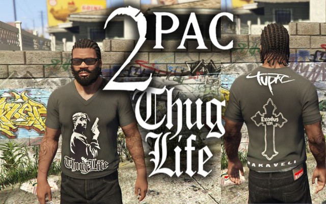 2pac Thug Life T-shirt for Franklin v0.1