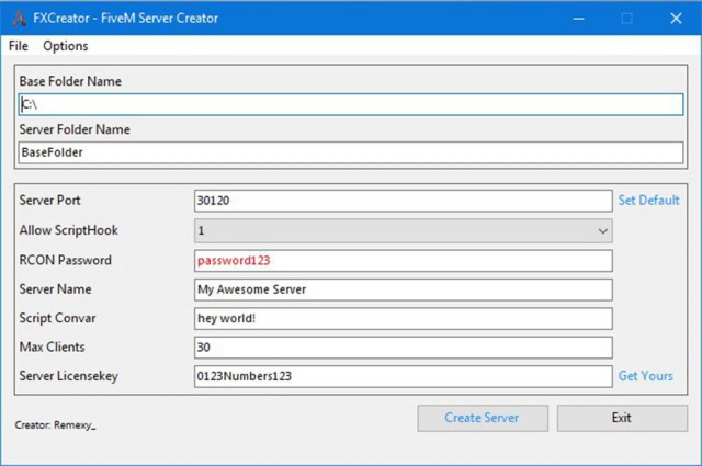 FXCreator - FiveM Server Creator v2.0