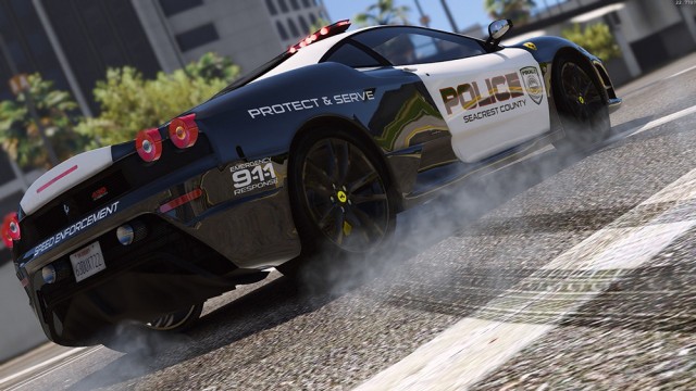 Ferrari F430 Scuderia - Hot Pursuit Police (Add-On/Replace)