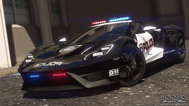 Ford GT 2017 - Hot Pursuit Police (Add-On/Replace) v1.0