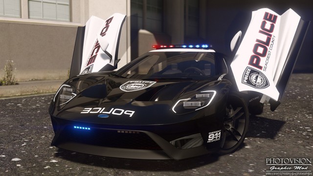 Ford GT 2017 - Hot Pursuit Police (Add-On/Replace) v1.0