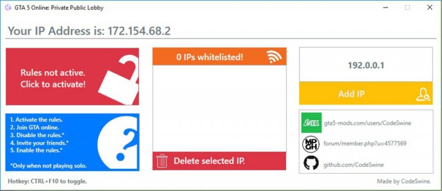 GTA5O: Private Public Lobby with Multi-IP whitelist v1.0.1