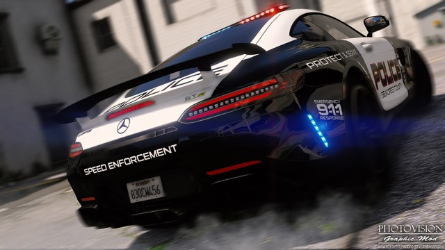 Mercedes-Benz AMG GTR 2017 - Hot Pursuit Police (Add-On/Replace) v1.0