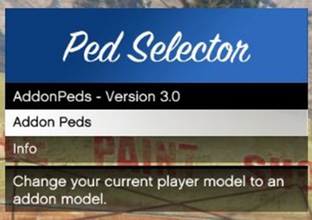 PedSelector.dll from AddonPeds v1.0