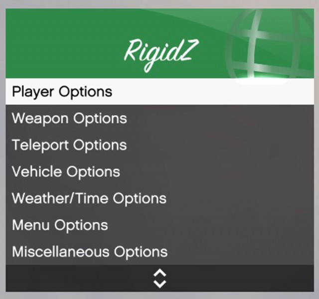 RigidZ Trainer Menu beta v0.4