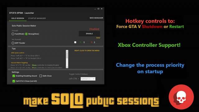 Solo Public Session Maker & Mod Manager v2.21 beta