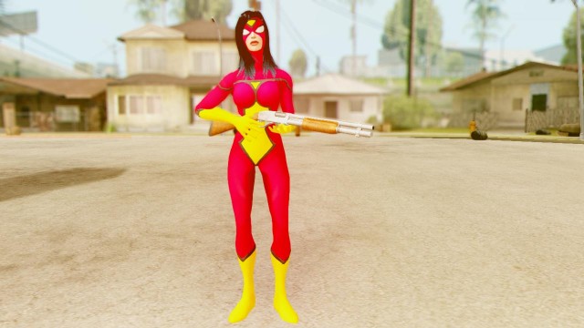 Marvel Heroes Spider-Woman (Taking a break)