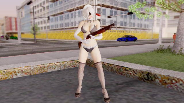 Dead Or Alive 5 LR YoRha 2B Maid Swim Set