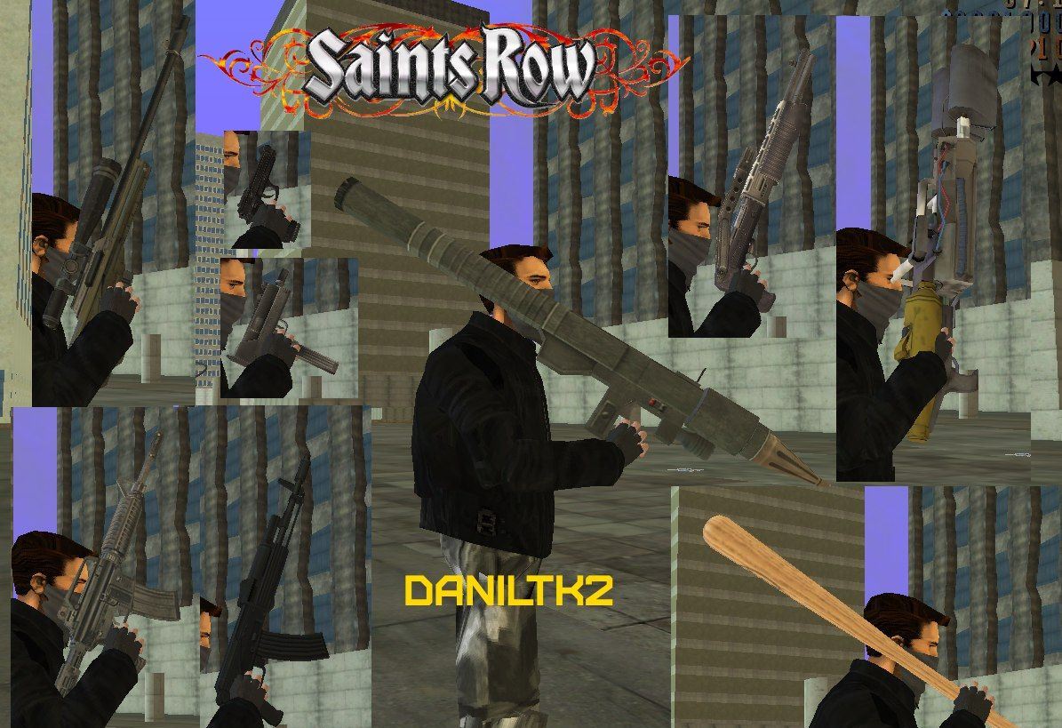 saints row 2 weapons