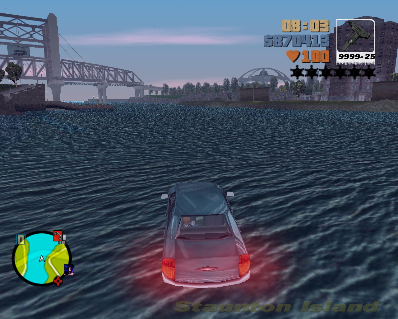 Car Swimming скачать для GTA 3