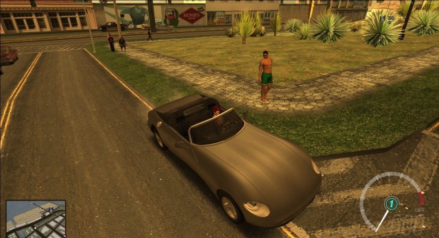 Дорогие машины привлекают внимание прохожих