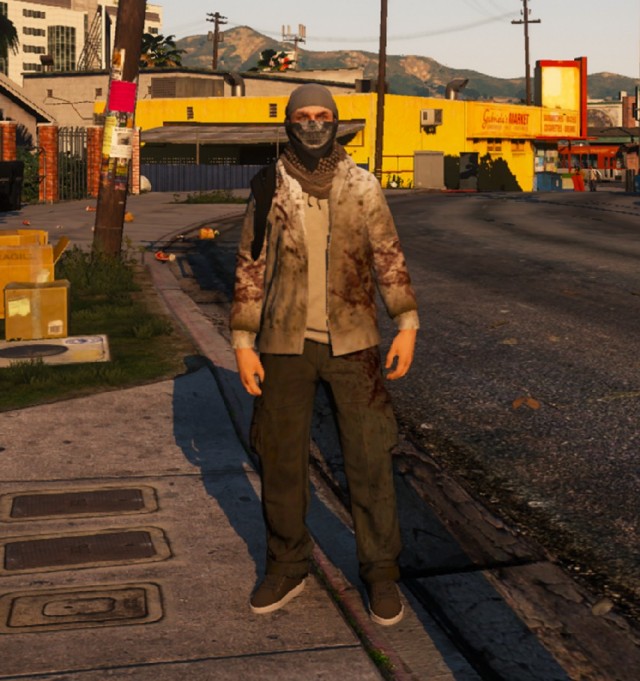 Bloody/Dirty Hoodie for MP character v1.0