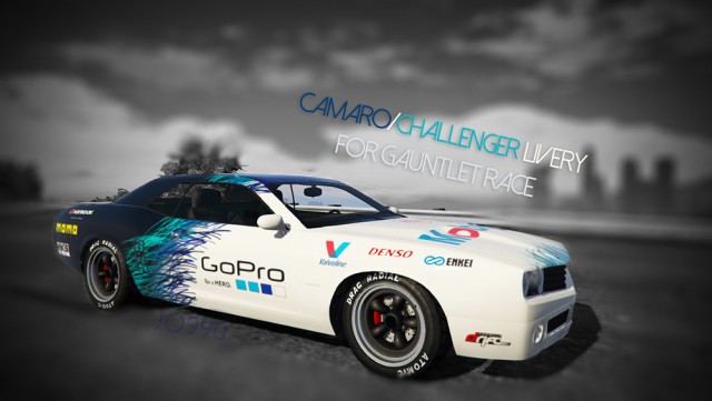 Camaro/Challenger Livery for Gauntlet Race v1.1