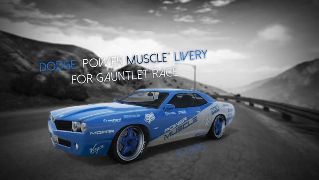 Dodge "Power Muscle" Livery for Gauntlet Race v1.1