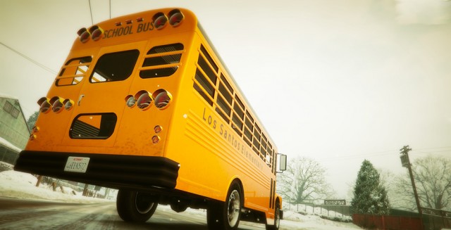 Los Santos Elementary School Bus