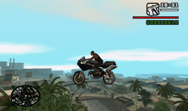 Полеты на мотоцикле