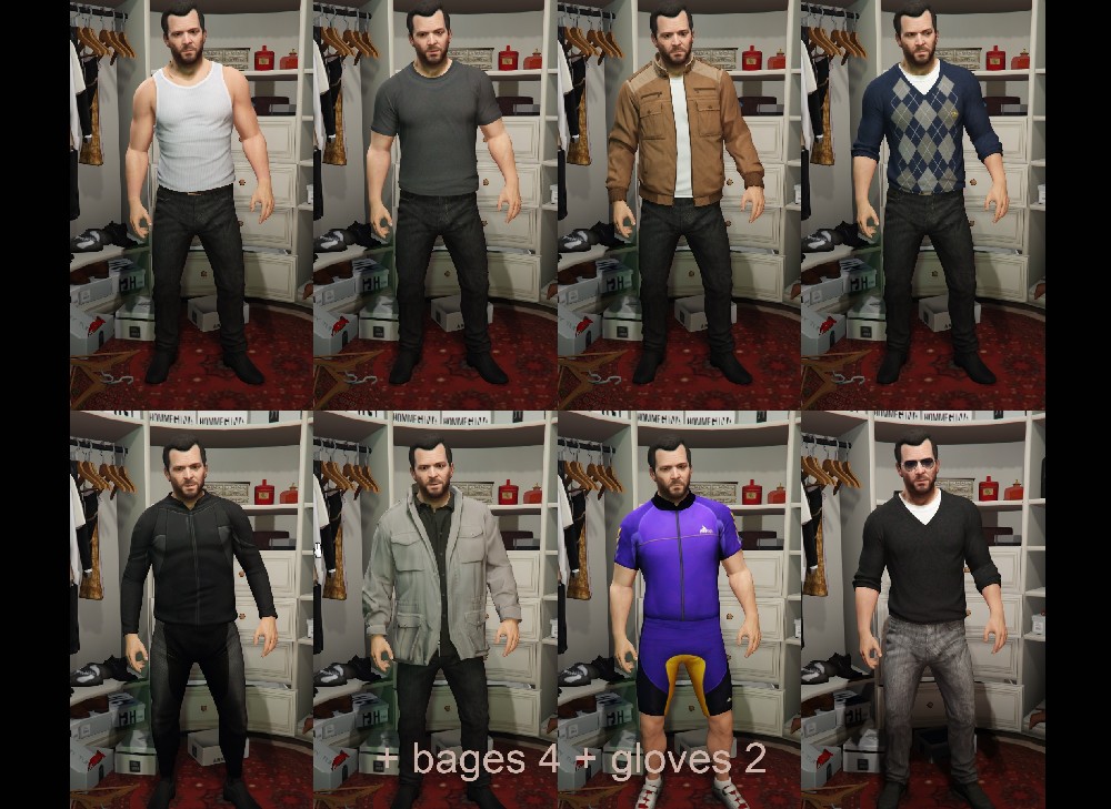 Franklin's new clothes for Michael скачать для GTA 5