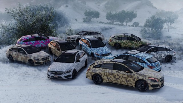 Camo Livery Pack for Mercedes CLA 45 Shooting Brake