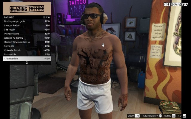 New HD tattoos Pack HD (Franklin) v1.0