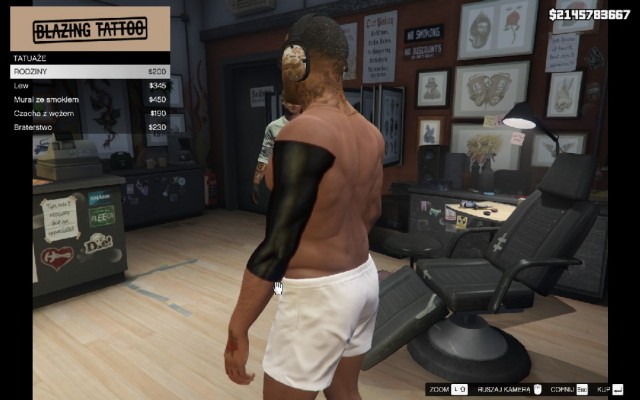 New HD tattoos Pack HD (Franklin) v1.0