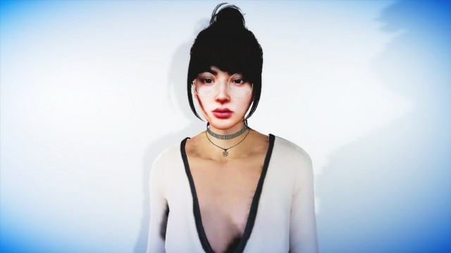 Topknot With Bangs For MP Female v1.1