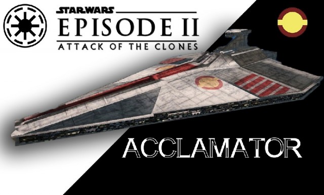 Acclamator Republic Ship (Star Wars II)